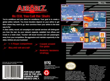 Aerobiz (USA) box cover back